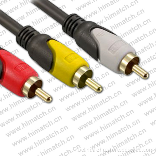 China Manufacturer Audio and Video 3RCA Cable